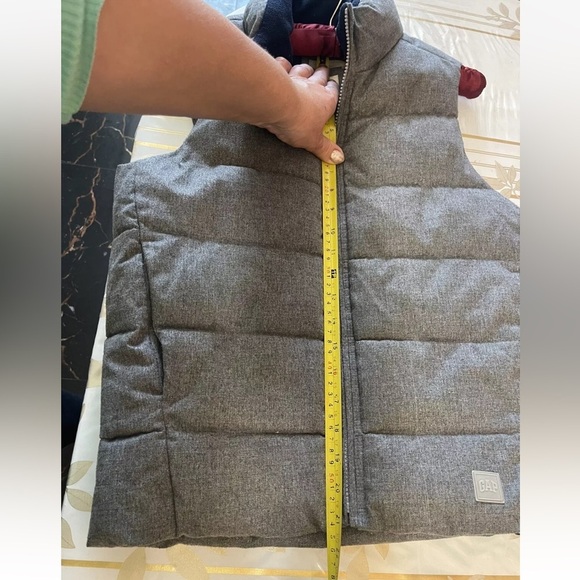 Gap Kids Boys Warm Gray Puffer Vest Jacket Size M (6-8) - Picture 5 of 6